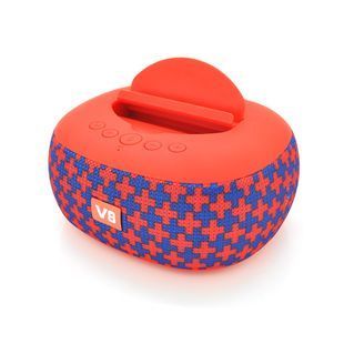 Колонка DV08 Bluetooth 4.1 до 10m, 2х5W, 4&Omega;, 1200mAh, &ge;90dB, TF card/USB, DC 5V, Red-blue 2000000192833YT фото