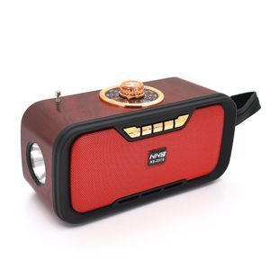 Радіо з ліхтариком NS-S270-S FM/AM/SW радіо+Solar Входи: TFcard USB Wireless speaker Bluetooth Red Box 2000000295268YT фото