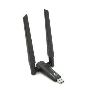 Безпровідний мережевий адаптер Wi-Fi-USB Voltronic LV-UAC21 подвійна антена 600 Мбіт/с 2000000355795YT фото