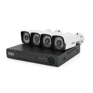 Комплект відеоспостереження Outdoor 007-4-2MP Pipo (4 вуличні камери кабелі блок живлення відеореєстратор APP-Xmeye) 2000000242590YT фото