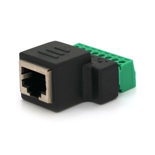 Разъем для подключения RJ-45(F) (8 контактов) с клеммами под кабель Q100 2000000309026YT фото