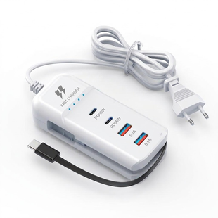 Мережевий зарядний пристрій-хаб 66W 2 USB + 2 Type-C EU вилка 900000000051IMP фото