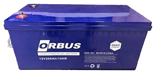 Аккумуляторная батарея ORBUS CG12200 GEL 12 V 200 Ah (522 х 238 х 222) Black 62 kg Q1/24 B03CF714DC24 фото