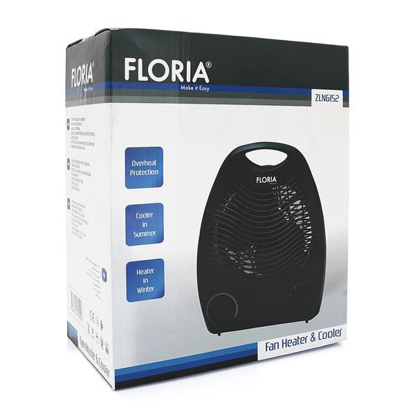 Тепловентилятор Floria ZLN-6152, 2000Вт, 3 режима 1000/2000Вт, Box 2000000238371YT фото