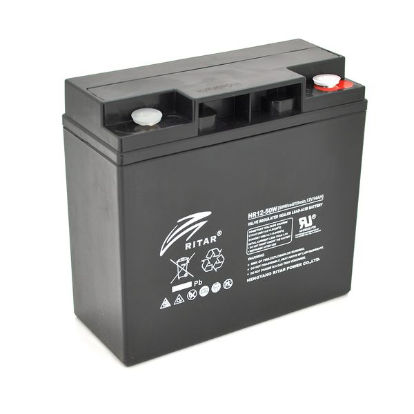 Аккумуляторная батарея AGM RITAR HR1250W, Black Case, 12V 14.0Ah ( 181 х 77 х 167 ) 4.30kg Q4 09D7FCC82F07 фото