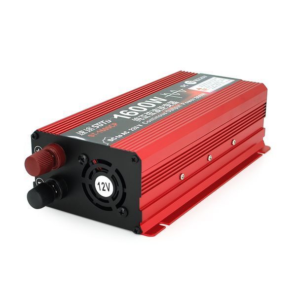 Інвертор напруги ST1600CP (DC:800W) 12/220V з апроксимованою синусоїдою 1 універсальна розетка крокодили BOX 2000000285368YT фото