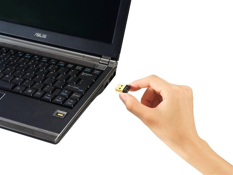 Бездротовий адаптер Asus USB-N10 Nano B1 (90IG05E0-MO0R00) 57553DCL фото