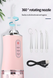 Ірригатор для порожнини рота ORAL IRRIGATOR 3 режими з насадками рожевий eve1283 фото 3