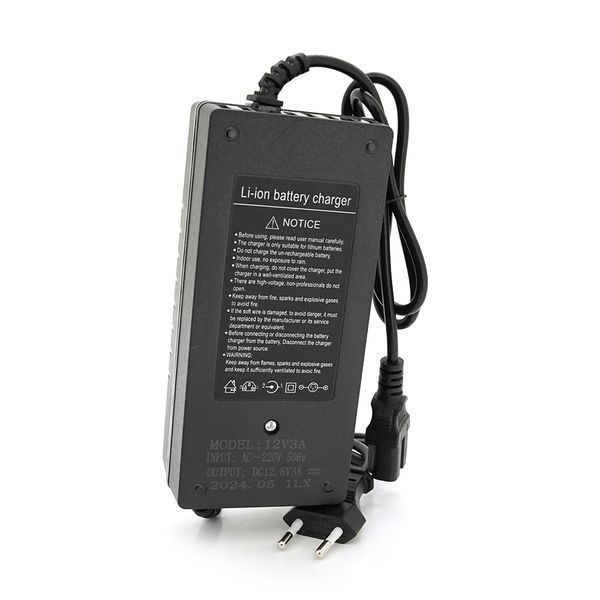 Зарядное устройство для аккумуляторов Li-ion 12V(12,6V),3S,3A, штекер Triangle plug (T-tipe/IEC/C13 N+L-) 2000000369044YT фото