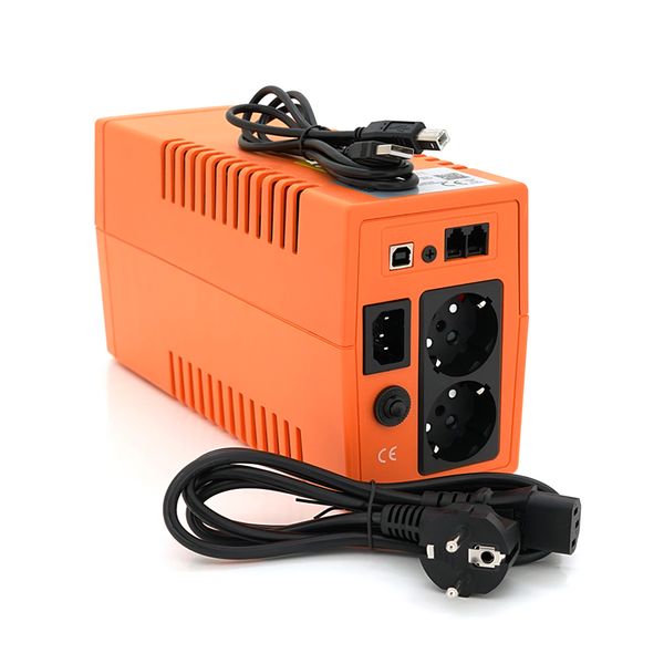 ИБП MAKELSAN Lion650VA (390W) Standby-L, LED, 170-280VAC, AVR 1st, 2xSCHUKO socket, 1x12V7Ah, Plastic Case ( 101 х 298 х 142 ) FE3F909BF101 фото