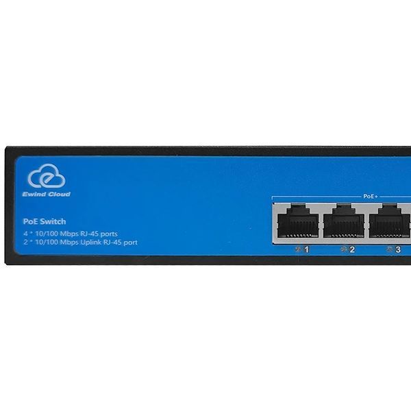 Комутатор 6 портів некерований Ewind EW-ES2006CF-AP PoE 99-00023787VIAT фото