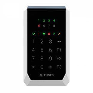 Беспроводная сенсорная клавиатура Tiras X-Pad на 8 индикаторов зон, Black 21-00113TRIN фото