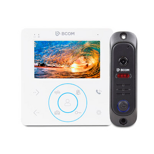 Комплект видеодомофона BCOM BD-480 White Kit 4 дюйма 1000 ТВЛ 2880000431893YT фото