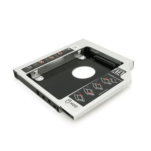 Адаптер подключения HDD 2.5'' 12.7 mm в отсеке привода ноутбука SATA/mSATA (HDC-25), корпус aluminum+plastic, Blister,Q100 2000000053783YT фото