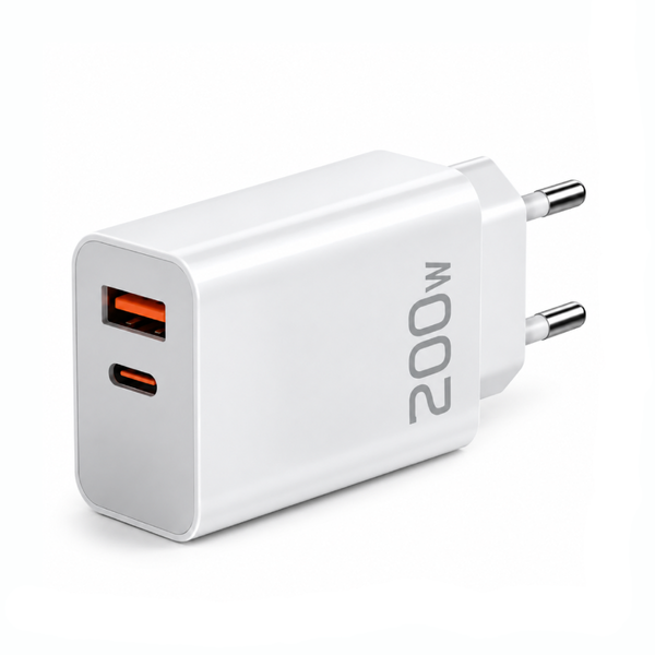 Мережевий зарядний пристрій 200W USB-A/Type-C з кабелем USB to Type-C eve1983 фото