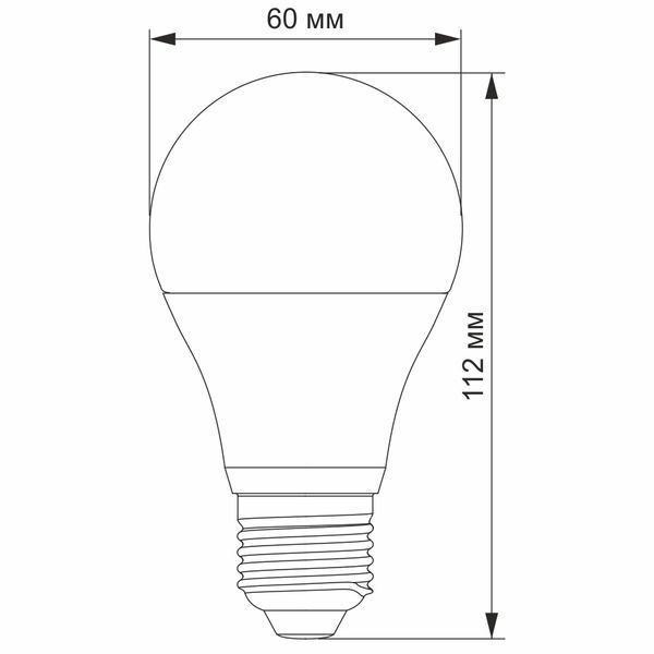 LED лампа з сенсором освітленості VIDEX A60e 10W E27 4100K 99-00017519VIAT фото